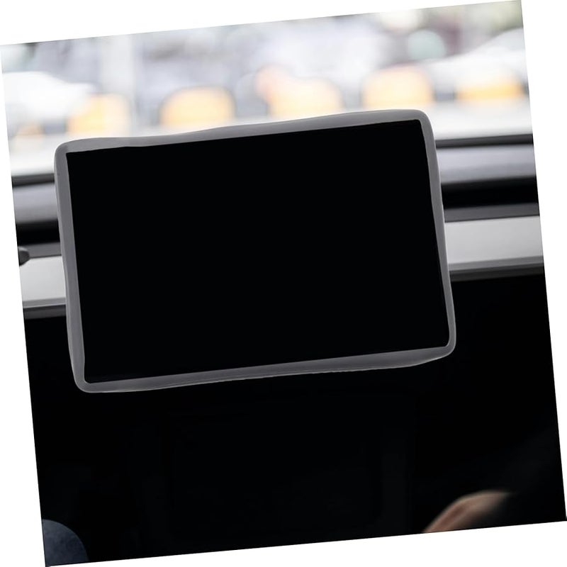 Grey Flexible Navigation Protector Frame Soft Screen Guard For Model Y Center Console - Image 5